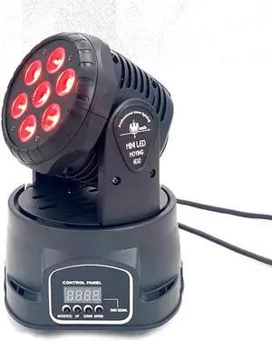 7x18W  mini Moving Head light 6in1 RGBWA+UV Professional for Effect stage for Disco DJ Music Party Club Dance  par