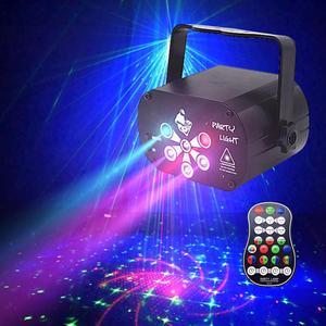 129 Patterns USB Rechargeable Laser Projector Lights RGB UV DJ Disco Stage Party Lights for Christmas Halloween Birthday Weddin