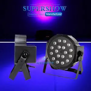 18pcs LED Purple Par Stage light dmx 512 Controller Disco UV Lamp For DJ Party Dance floor light dj equipment