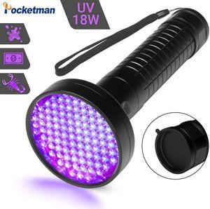 100 LED 395 nM Ultraviolet Blacklight Flashlights Detector for Dog Urine, Pet Stains and Bed Bug, Matching with Pet Odor