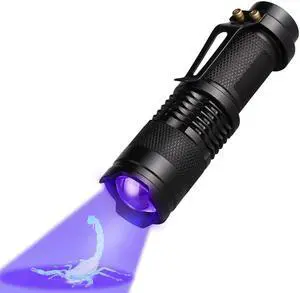 Mini Linterna UV Flashlight Torch Ultraviolet LED Flashlight Lantern for Pets Urine and Stains Detector Find Scorpions