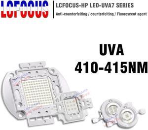 Power LED COB Chip 1W 3W 5W 10W 20W 30W 50W 100W UV Purple 410nm 415nm DIY 1 3 5 10 20 30 50 100 W Watt Ultraviolet Lights