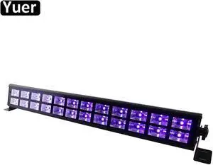 24 LED Disco UV Violet Black Lights DJ 40W Par Lamp UV For Party Christmas Bar Lamp Laser Stage Wall Washer Spot Light Backlight