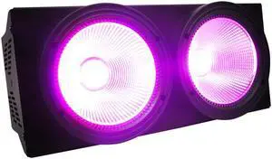 2eyes 2x100W Led Blinder 200W COB Par RGBW+UV 6IN1 DMX Stage Lighting Effect Audience Lighting DJ Equipment Disco