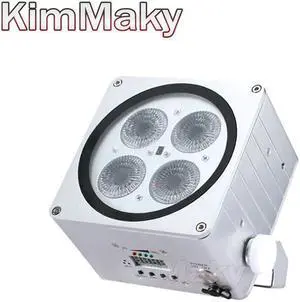 1 light +carton led cube battery par light RGBWA UV Battery Powered Wireless DMX Led Par Light Controller Full Color LED Display