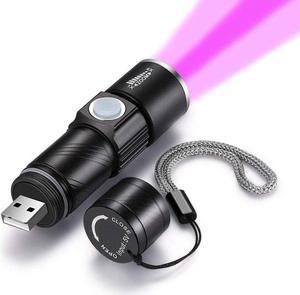 Flashlight Torch Lamp Purple-Light Flashlight UV Flashlight Ultraviolet Rechargeable Outdoor Lighting Pet Urine Detector