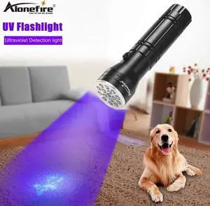 16 LED UV Light 395nm Flashlight Ultra violet Scorpion Cat Dog pet urine Money Hotel Detection Torch lamp AAA battery