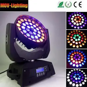 36x18w rgbwa uv moving head ring control zoom led wash 36 18