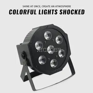 7x18w RGBWA UV 6in1 Par Led Light 7x12w RGBW A 4in1 5in1Plastic Par Light 7x15W Staining Light For Stage Wedding Party Disco