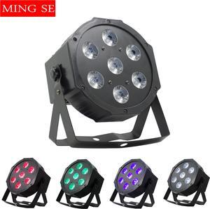 7*12W RGBW 4in1 par light Disco stage dyeing lamp DJ bar wedding lights 7x12w 4in1 7x18w RGBWA UV 6in1
