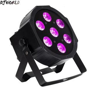 LED Par 7x18W RGBWA+UV 6IN1  Profession Stage Light DMX512 Effect Light For Disco DJ Music Party Club Dance Floor