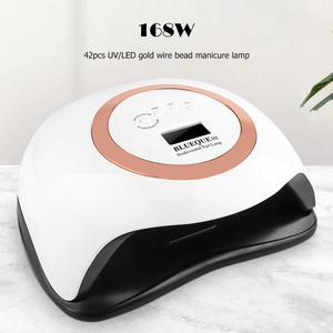 Professional 168W Nail Lamp Quick-drying Induction UV Cross-border Led Nail Polish Glue Baking Lamp Hot Sale Convenient