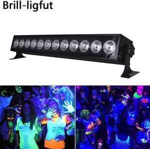 12 LED UV Party Disco Christmas Bar Black Lamp UV Violet Wall Washer LED Stage Effect Lights Blacklight Spot Light for Birthday