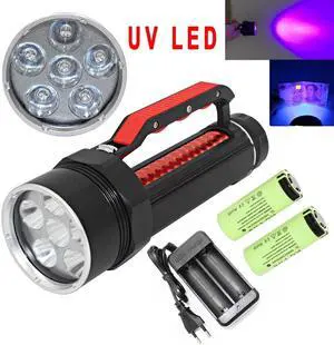 395nm UV Diving Flashlight blacklight Underwater Lamp Professional Ultraviolet/White Light LED Waterproof Dive Torch 395nm UV Diving Flashlight blacklight Underwater Lamp Professional Ultraviolet/White Light LED Waterproof Dive Torch