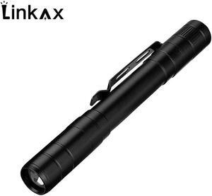 LED Flashlight UV Light Torch Ultra Violet Battery-Powered Handheld Pen Light Tactical Pocket Torch White/UV Light 2 in 1