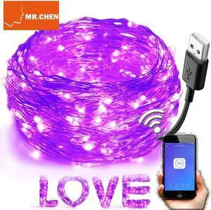 DIY LED Stage Light Effect USB 20m UV Black Lamp Bulb String Disco Dj Christmas Halloween Party Waterproof Bar Prom