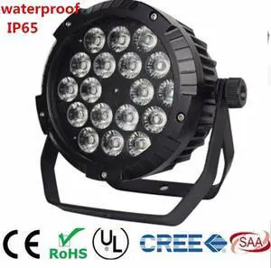 18x18W RGBWA UV 6IN1 18X12W IP65 waterproof led Par Lights, RGBW 4in1 LED PAR  DMX control stage DJ equipment disco lights