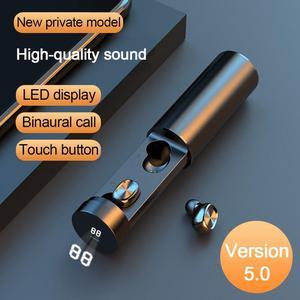 TWS Bluetooth 5.0 Earphone Wireless 8D HIFI Sport Earphone With Mic terproof Gaming Earbuds for