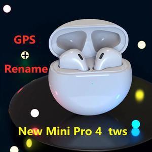 New Mini Pro 4 Wireless Bluetooth Earphone TWS In-ear Mini Earbuds Sports Gaming Headset For iPhone   PK i90000 Pro