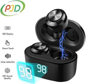 True Wireless Bluetooth Earphones Mini TWS 5.0 In-Ear Sports Earbuds Gaming Headset LED Display For IOS IPhone Android Phone