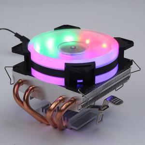 12V Quiet Cooled Fan Computer CPU Cooler Copper Heatsink Cooling Fan Radiator For LGA 1366 Blue