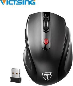 Wireless Mouse 3-Level DPI 6 Buttons Computer Mouse Comfortable Grip Ergonomic Mouse Gaming Mouse For Win 10/8/7/XP