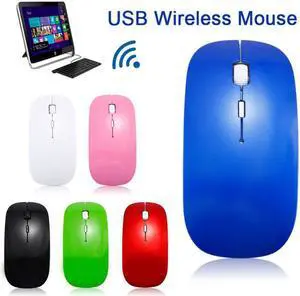 2.4Ghz Wireless Mouse 1600 DPI Portable Mouse USB Receiver Computer Mouse Wireless Rechargeable Gaming Mouse