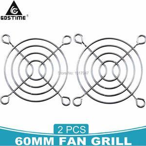 2 Pieces LOT 6cm Fan PC Case Net Chrome Plated Protector Finger Guard Grill 60MM for 60x60mm Cooler