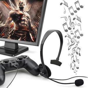 For PS4 Game PC 3.5mm Earphone One ear Gamer Headset Wired earphone headphones gaming headset with Microphone Noise