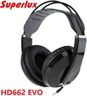HD662EVO closed-back monitoring headphone gaming headsets with removable earmuffs self-adjusting headband white / black