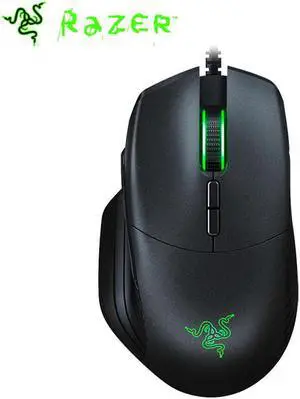 Basilisk Wired Gaming Mouse 6400DPI/16000DPI RGB 5G Optical Sensor Removable DPI Clutch Scroll Resistance 8 Buttons Black
