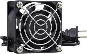 1PCS Gdstime 6cm 6025 EC Fan 60mm x 25mm EC Brushless Cooler Fan AC 110V 120V 220V 240V Axial Cooling Industry Fan with US Plug