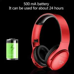 Pro Bluetooth Headphones HIFI Stereo Wireless Earphone Mic Card Gaming Canceling Support with Over-ear Headsets Noise TF M9Z9