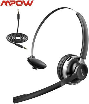 HC3 Bluetooth 5.0 Headphone Dual Noise Cancelling Microphone Clear Wireless&Wired Headset For PC Laptop Call Center Phones