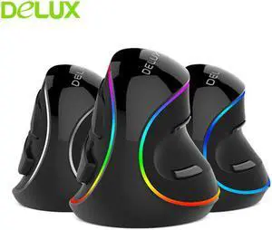 M618 Plus Ergonomic Vertical Mouse 1600DPI 6 Buttons USB Optical Wired Gaming Mause Gamer RGB Right Hand Game Mice For PC