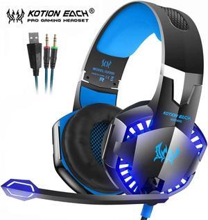 Gaming Headset Best Casque Deep Bass Stereo Headphones with Mic LED Light for PS4 Xbox One  PC Gamer