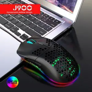 Honeycomb Shell Gaming Mouse  RGB Backlit Light Wired Mice with 6 Buttons for Game Lovers