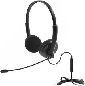 Call Center Headset with Noise Cancelling Mic for PC Home Office Phone Customer Service Plug and Play