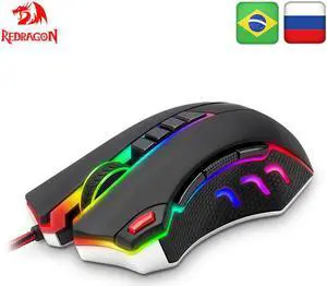 TITANOBOA2 CHROMA M802 USB Wired Gaming Computer Mouse 24000DPI 10 buttons RGB mice Programmable ergonomic PC Gamer