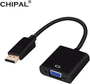 DisplayPort Display Port DP to VGA Adapter Cable Male to Female Converter for PC Computer Laptop HDTV Monitor Projector