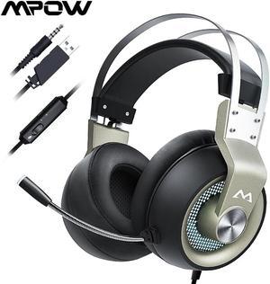 EG3 Pro Gaming Headset Surround Sound Over Ear Headphones with Noise Cancelling Mic Headphone for iPad PS4 PC Laptop Tablet