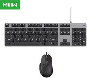 600K Mechanical Keyboard Gaming Mouse & Keyboard Backlights 104 Keys Kailh Red Switch USB Wired Keyboard Mouse Set