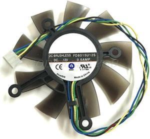 75MM FD8015U12S DC12V 0.5AMP 4PIN Cooler Fan For ASUS GTX 560 GTX550Ti HD7850 Graphics Video Card Cooling Fans Drop Shipping