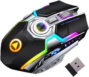 Wireless Gaming Mouse 2.4GHz 1600DPI Silent Wireless Mice USB Optical Game Backlight Mouse For Laptop Desktop PC