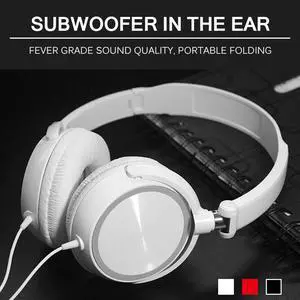 Headphone Auriculares Cable Headsets Bass Hifi Sound Music Stereo Earphone With Mic For Iphone    Pc