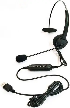 2018 Hot USB Headset With Microphone Rotatable Adjustable Noise Canceling Earphone Call Center Headset Earphone For PC Laptop