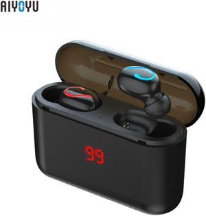 TWS LED Bluetooth 5.0 Earphone Wireless Headphons Sport Handsfree Earbuds 3D Stereo Gaming Headset With Mic Charging Box