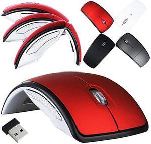 USB Wireless Mouse 2.4Ghz Receiver Latest Super Slim Thin Folding Mouse Gaming For Macbook Mac Notebook Laptop For Game