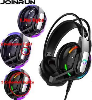 Internet cafe Gaming Headphone Stereo Earphones Headset Earphones with Microphone for PC Mobile Phone Game