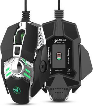 Design Gaming Mouse Game Wired 6400dpi 7 Keys Macros Define Programming Ergonomics RGB Computer Gamer Mouse For PC